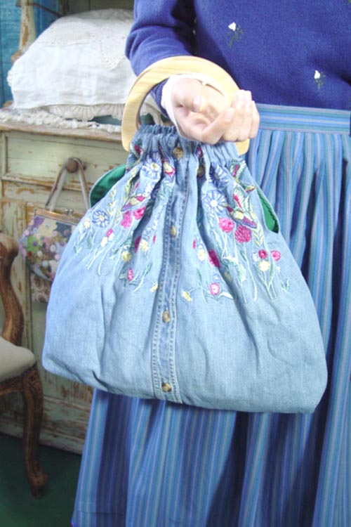 Anne´s embroidery romantic vintage tote (made by TASHA)